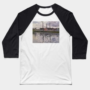 factories at argenteuil - Gustave Caillebotte Baseball T-Shirt